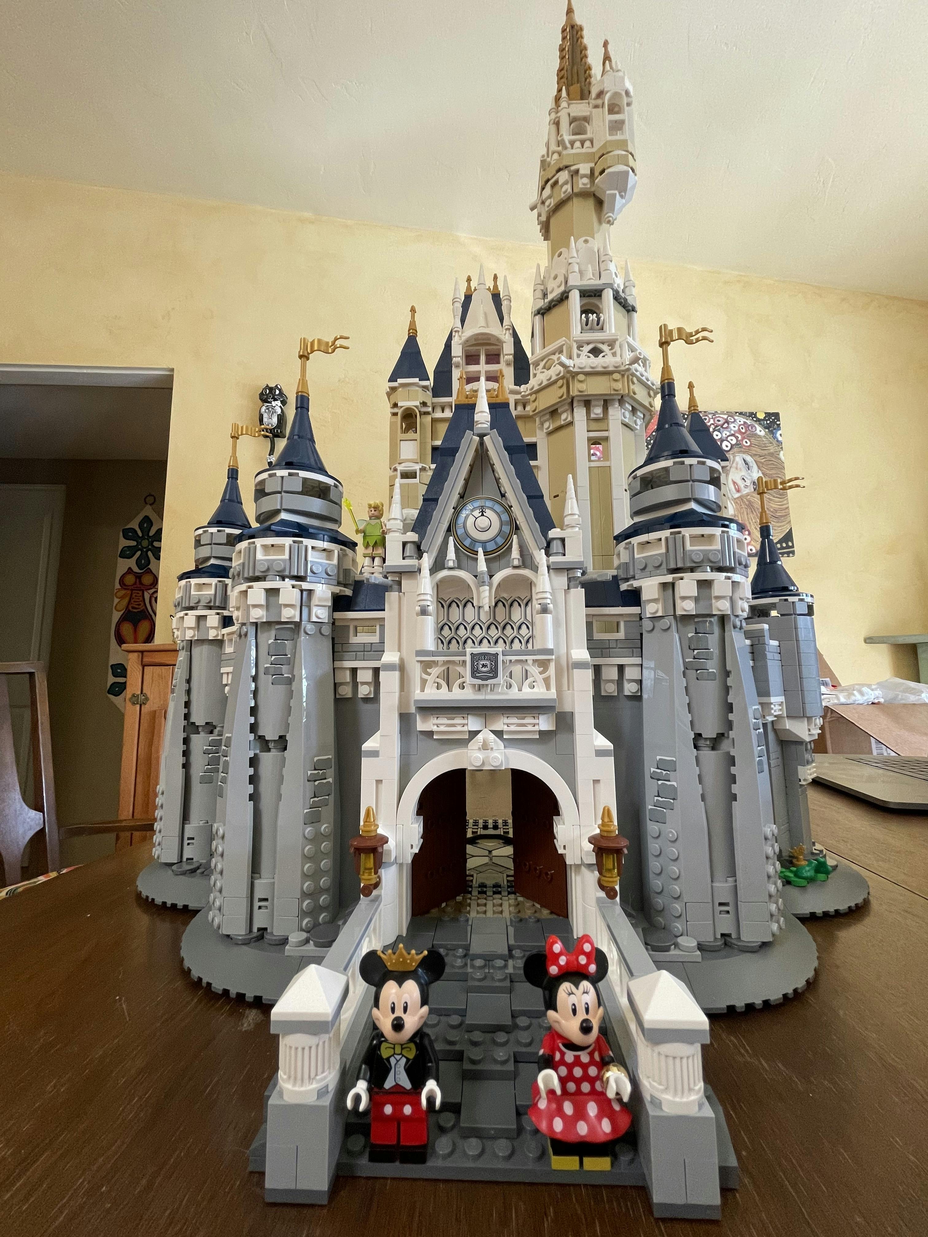 The Disney Castle right after Becks and I finished putting it together.